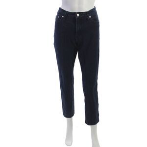 Fabrizio Gianni Jeans Womens Cropped Ankle Jeans Dark Blue Size 8